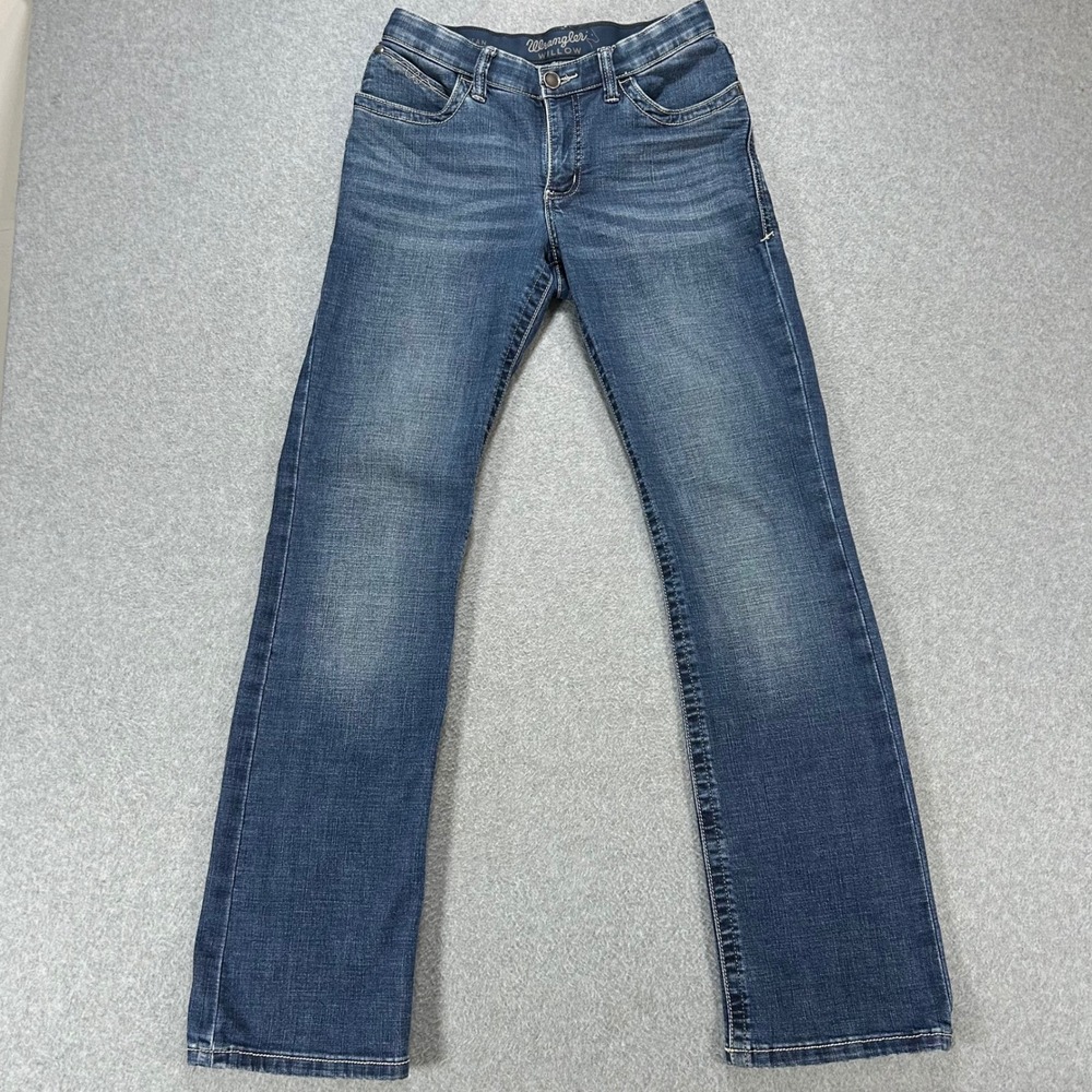 Wrangler Jeans Willow Ultimate Riding Women 30x32 Blue Denim Western Cowgirl